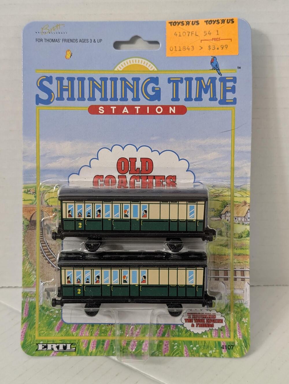 1995 Vintage ERTL Shining Time Station Old Coaches Diecast Passenger Cars New
